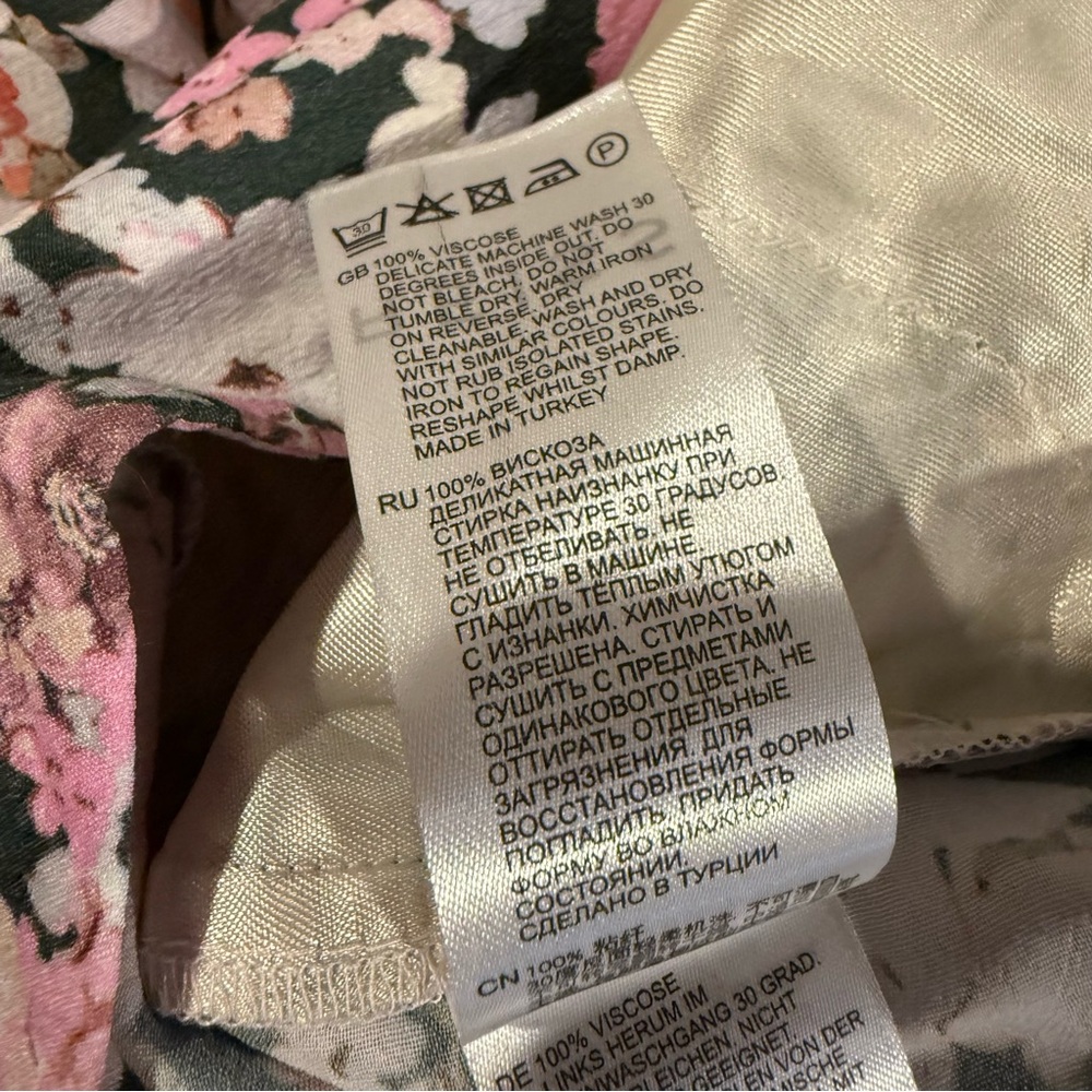 Reiss, NWOT Serena Floral Wide Leg Pants, Size 4 - Picture 10 of 16